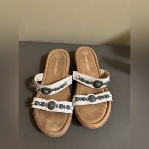 Women’s Minnetonka Leather Strap Sandals